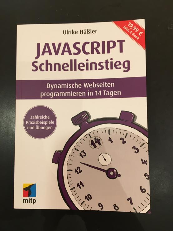 Buchcover »JavaScript – Schnelleinstieg«